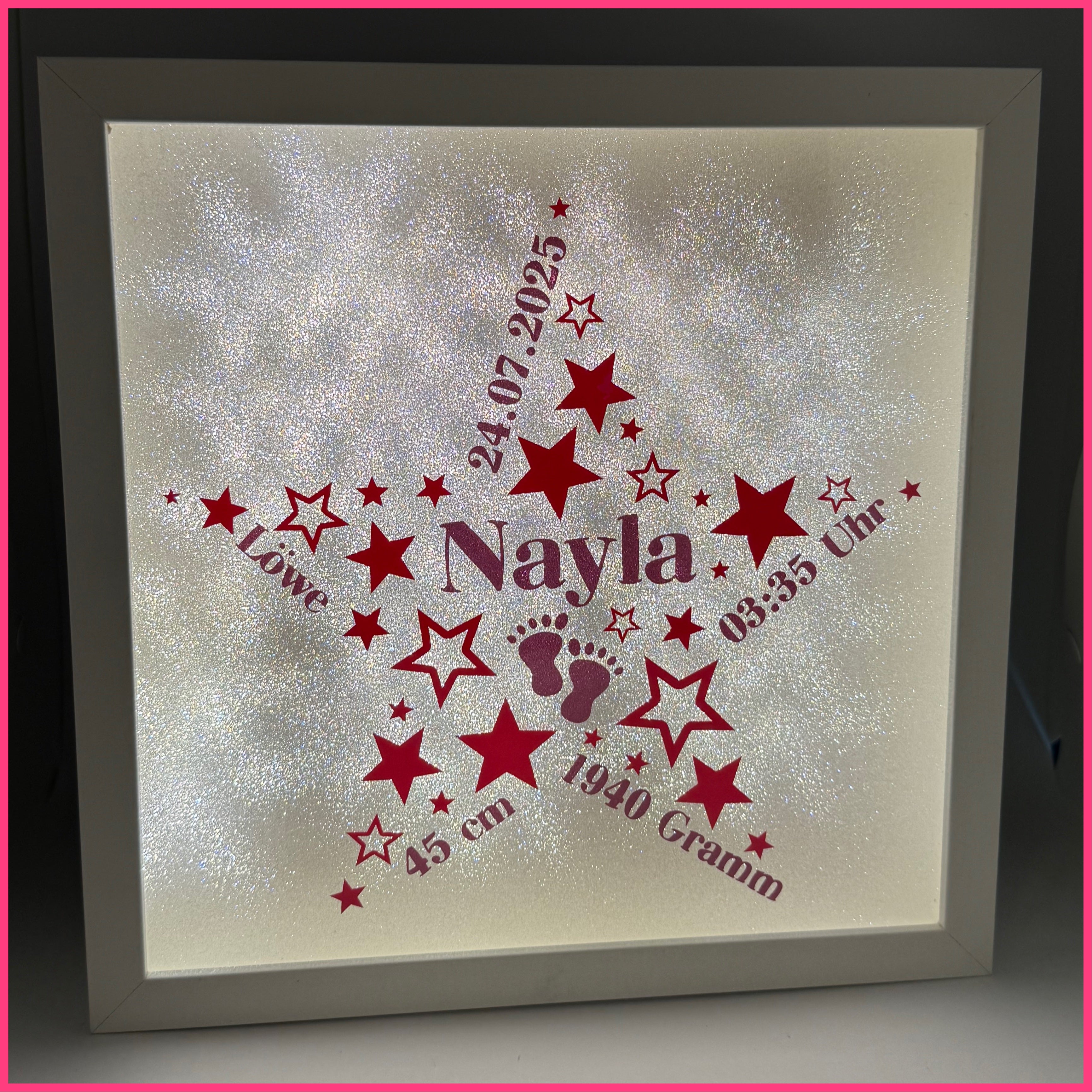 Beleuchteter Bilderrahmen