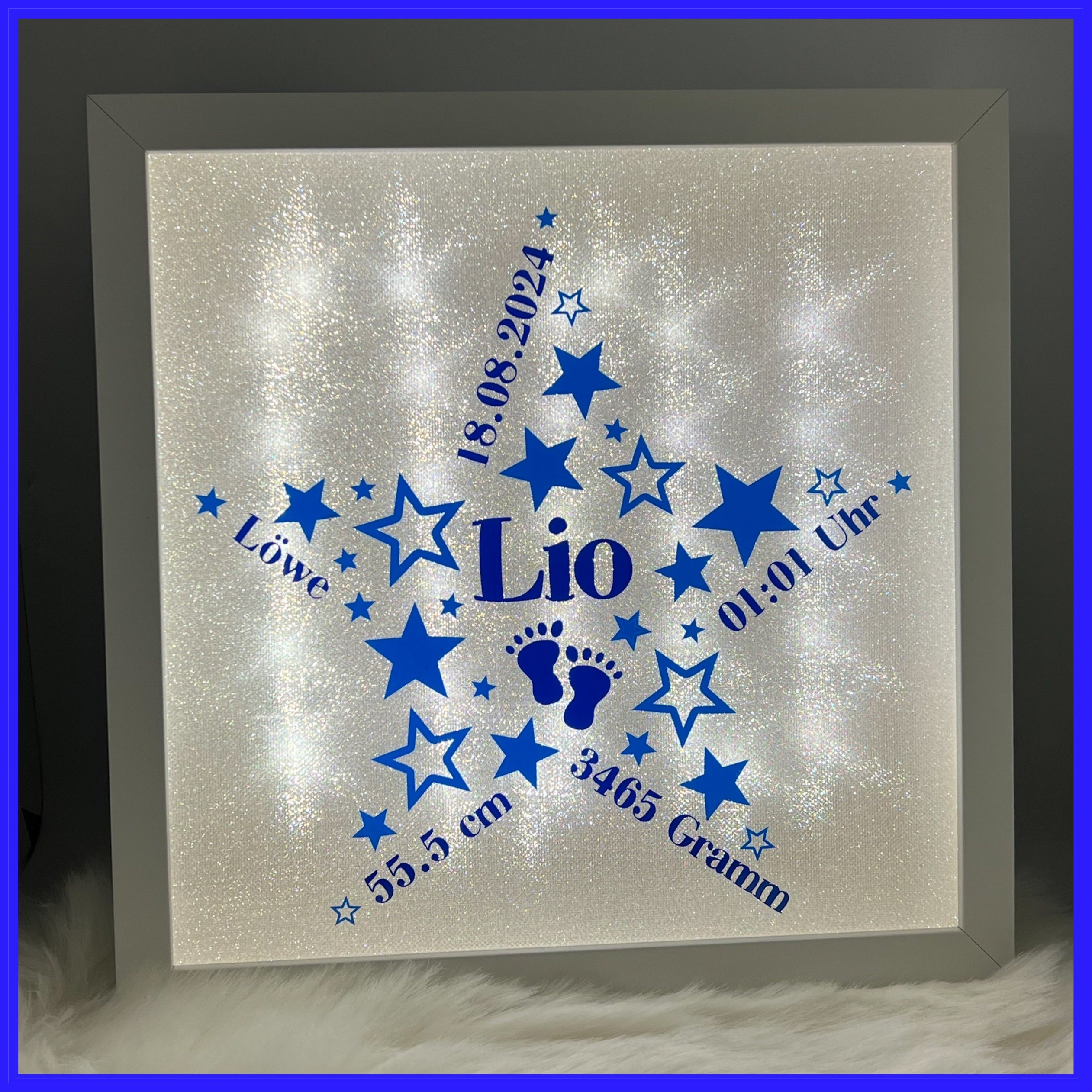 Beleuchteter Bilderrahmen