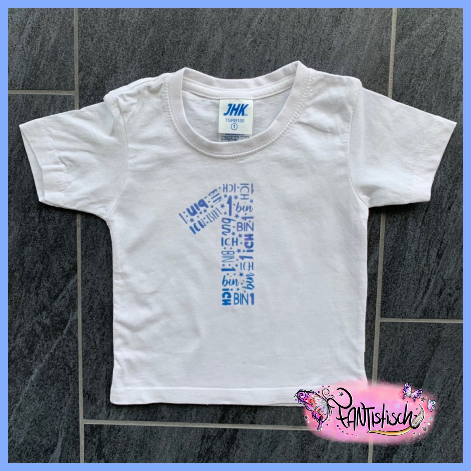 Kinder-T-Shirt mit Geburtstagszahl