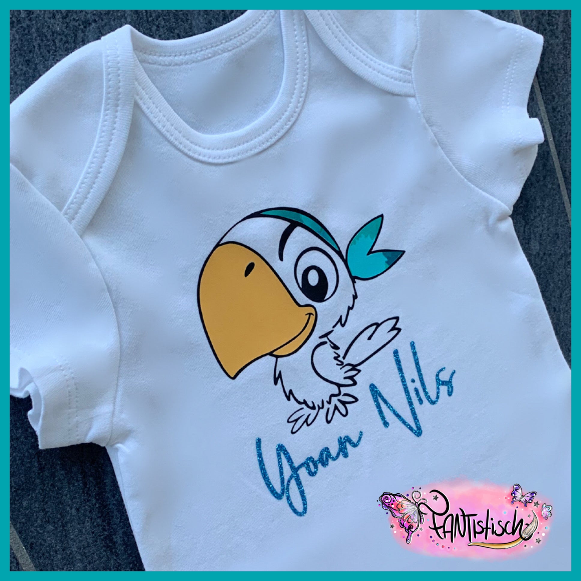 Kinder-T-Shirt oder Babybody mit FANTIstischem Motiv