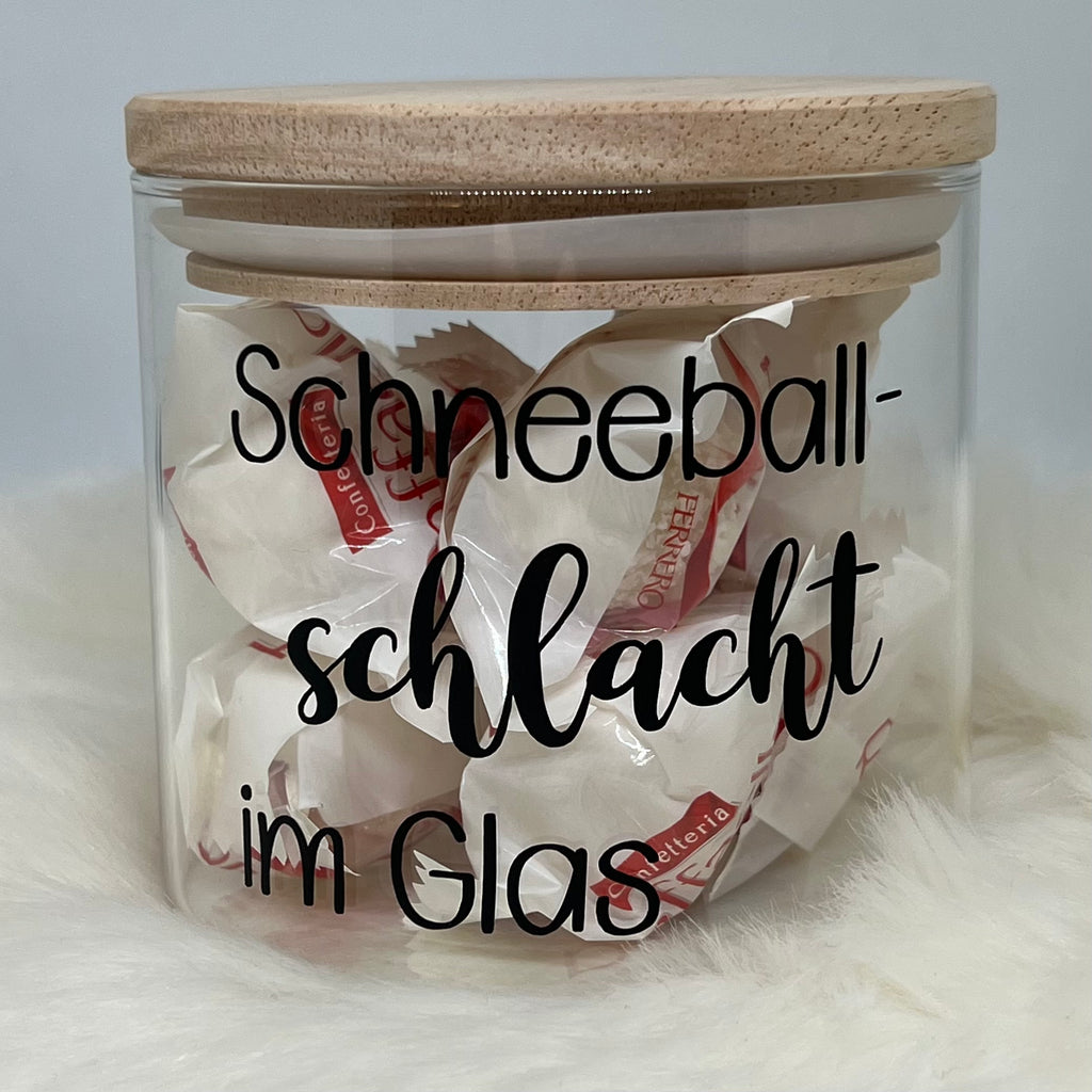 Vorratsglas 'Schneeballschlacht'