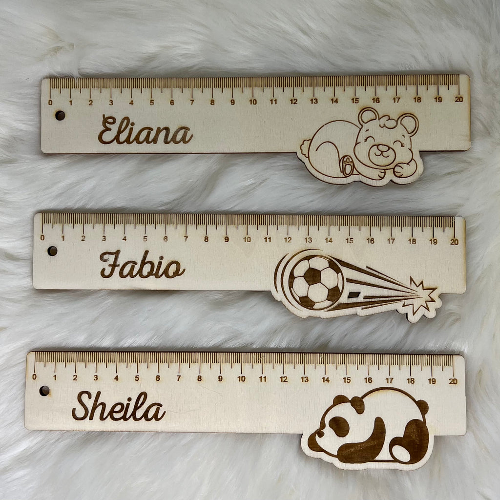 Personalisierter Holzmassstab